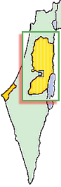 Westbank hervorgehoben